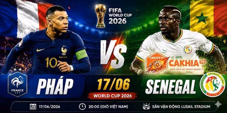 Pháp vs Senegal 17/06