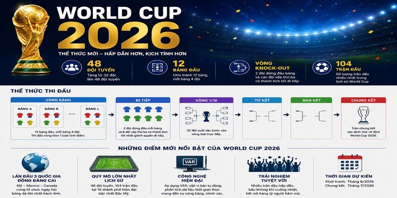Thể thức mới tại World Cup 2026