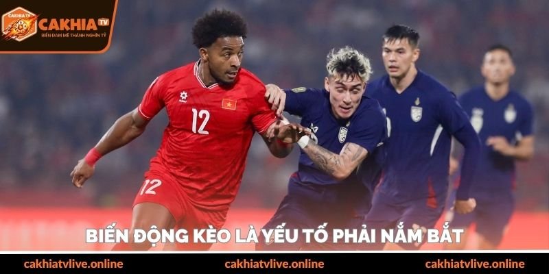 Biến động kèo là yếu tố phải nắm bắt