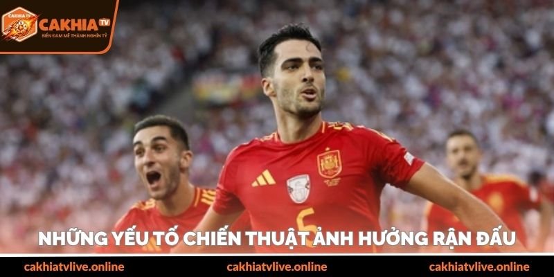 Những yếu tố chiến thuật ảnh hưởng rận đấu