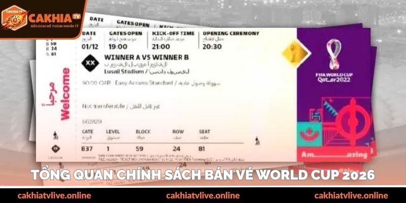 Tổng quan chính sách bán vé World Cup 2026
