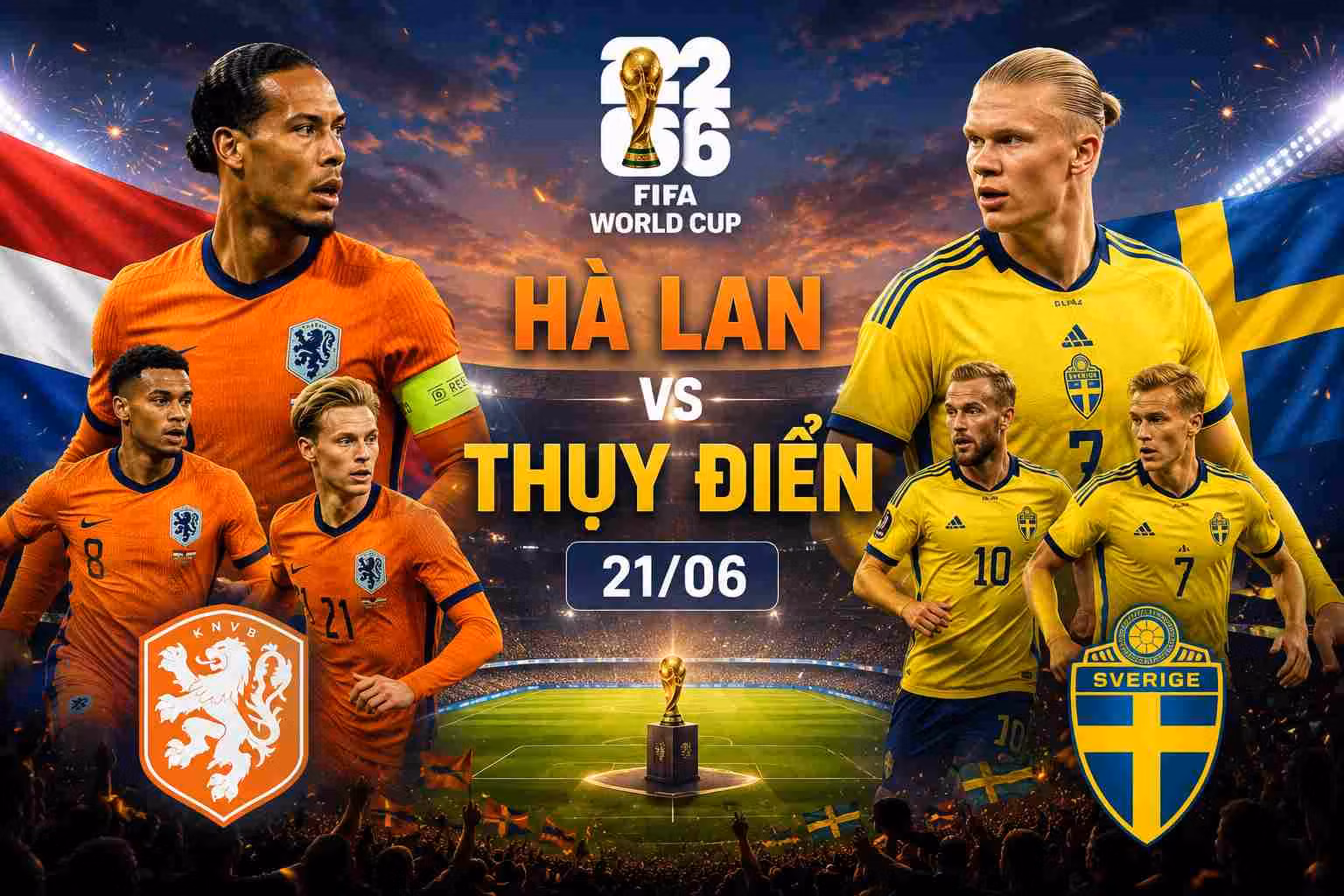 Hà Lan Vs Thụy Điển: Đại Chiến Đỉnh Cao World Cup 2026