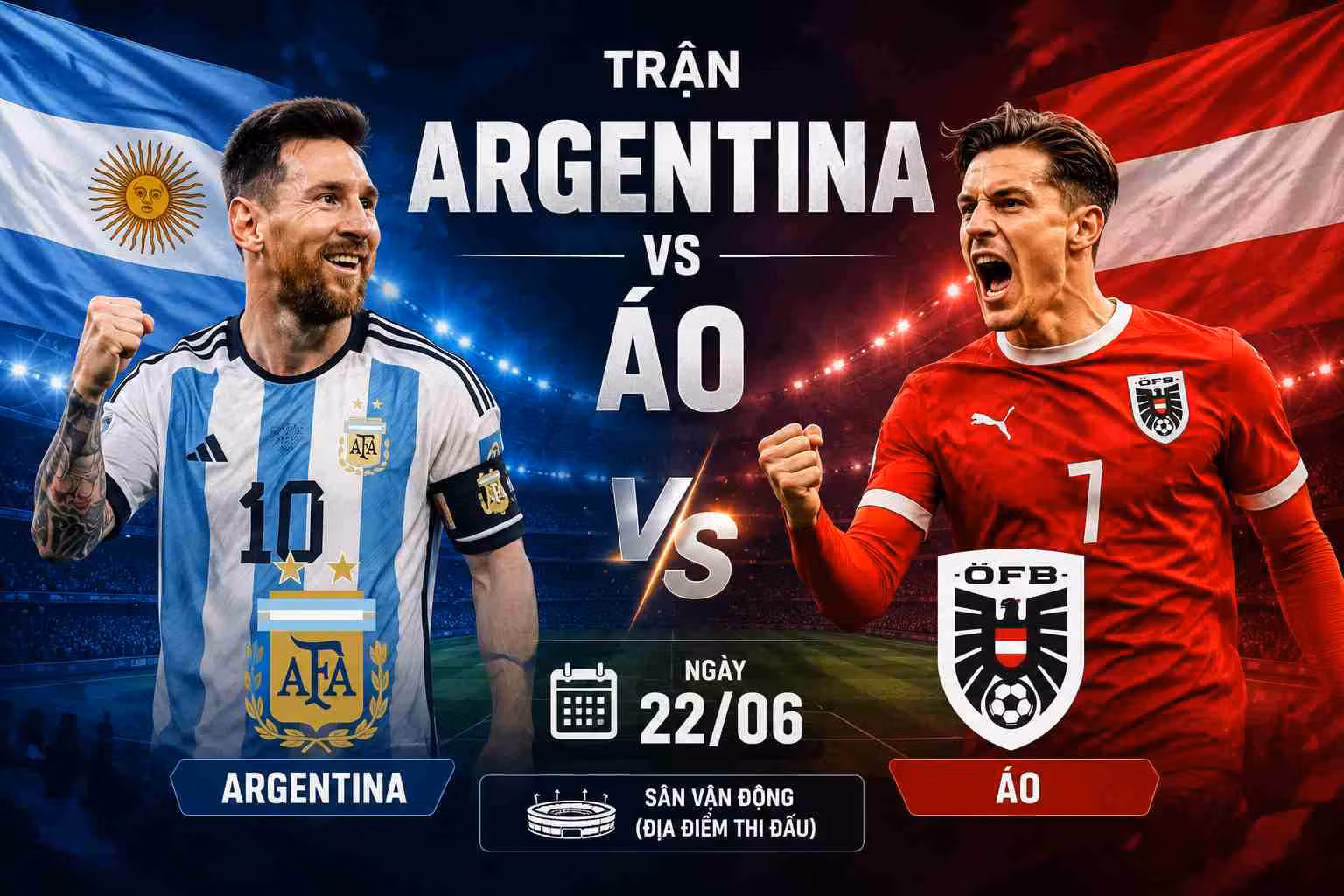 Argentina Vs Áo 23/06: Messi Và Đồng Đội Có Dễ Thắng?